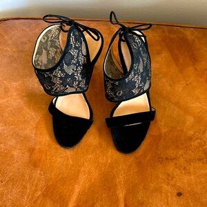 Gianvito Rossi Suede and Lace Stiletto Heals